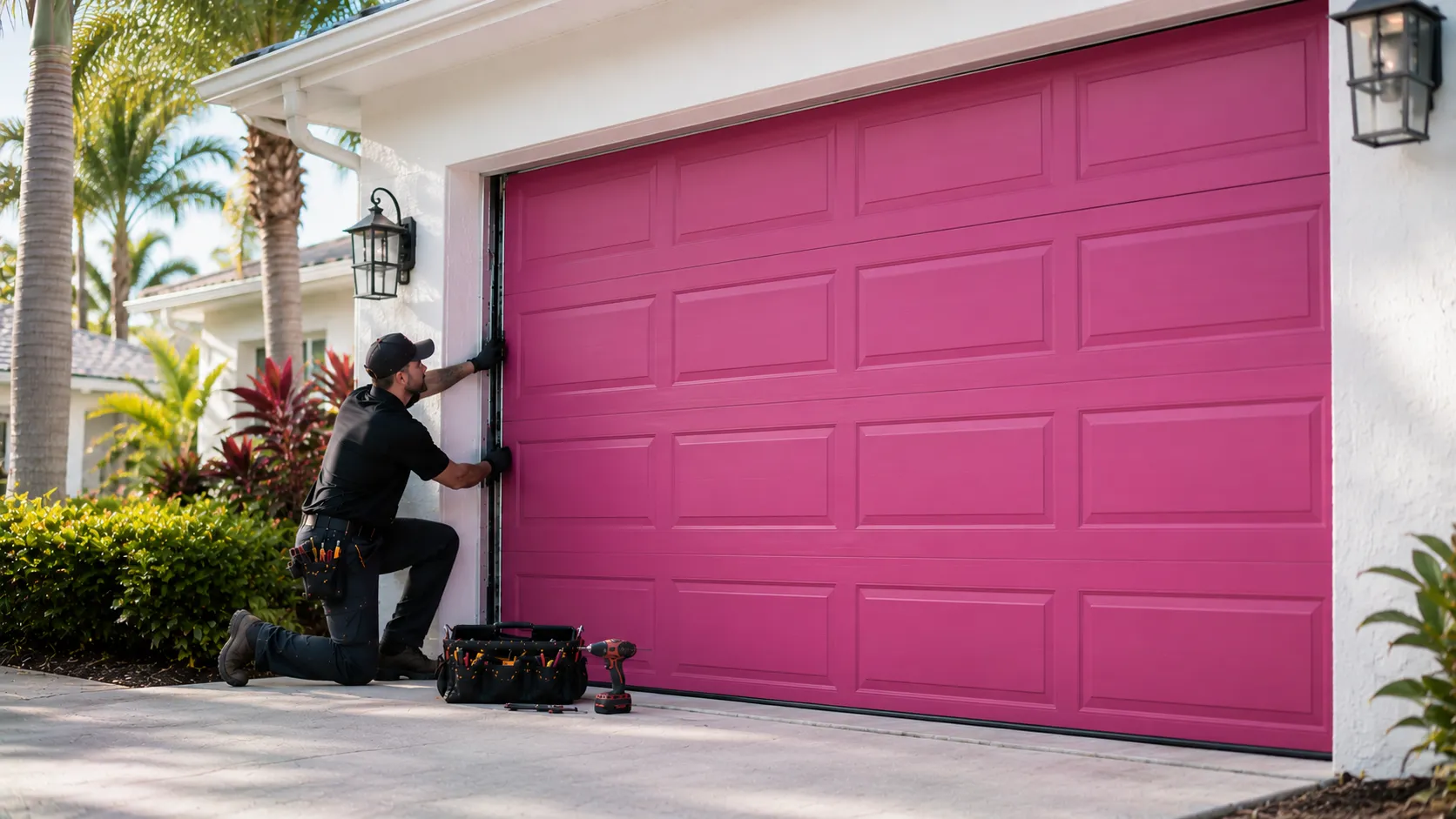 Tell us what’s wrong - Pasadena garage door service