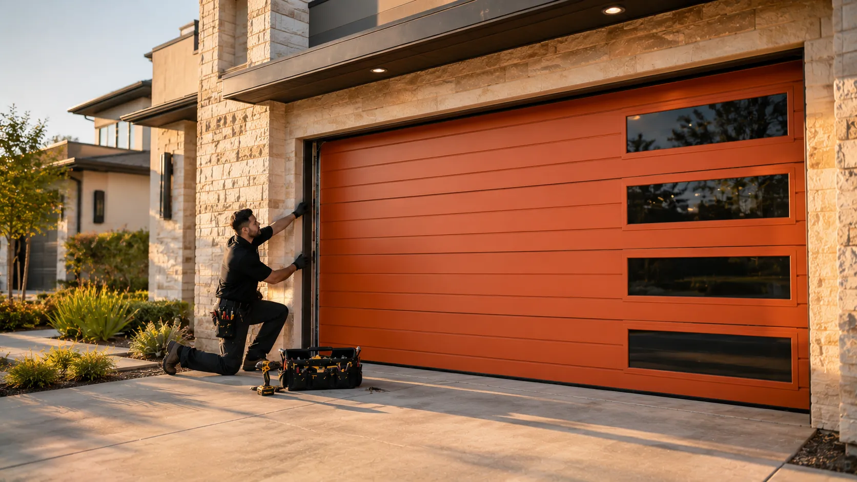 Garage door service in Pasadena