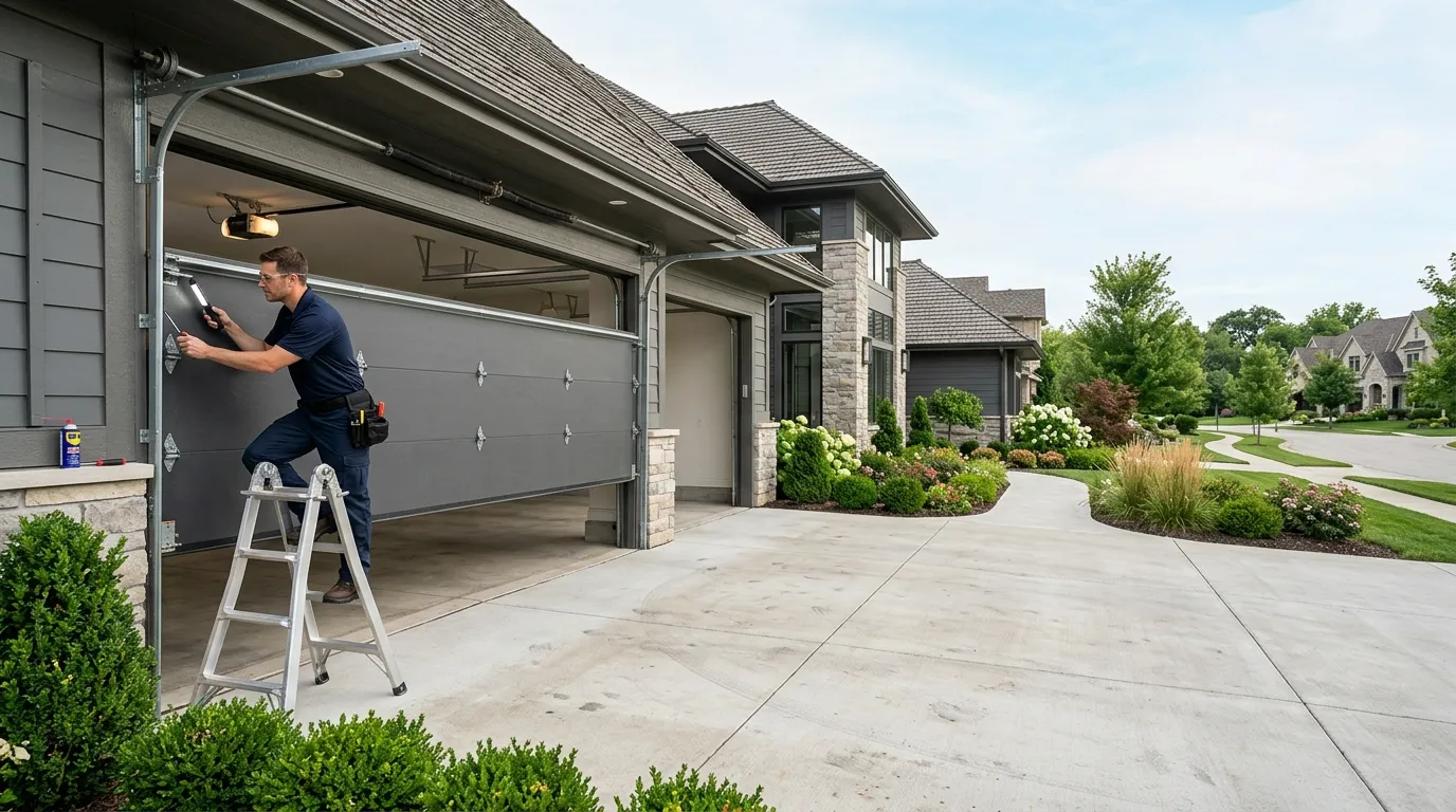 Insulated panel garage door