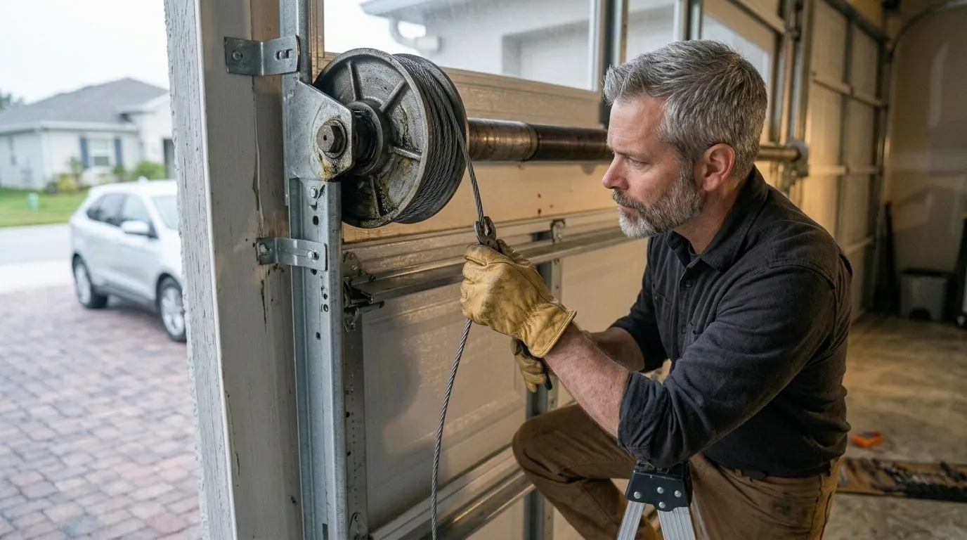 Commercial roll-up garage door