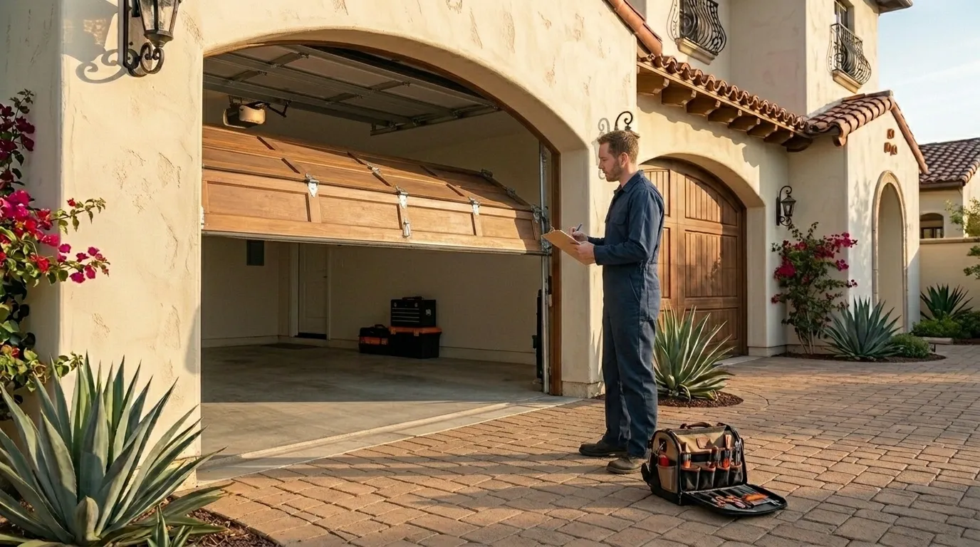On-site diagnosis - Pasadena garage door service